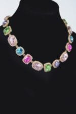 Multi Shape Stone Necklace