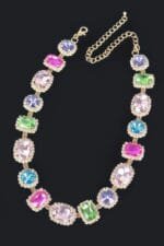 Multi Shape Stone Necklace