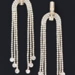 Rhinestone Fringe Earring