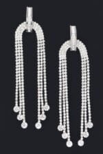 Rhinestone Fringe Earring