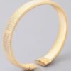 Multi Ribbed Cuff Bracelet
