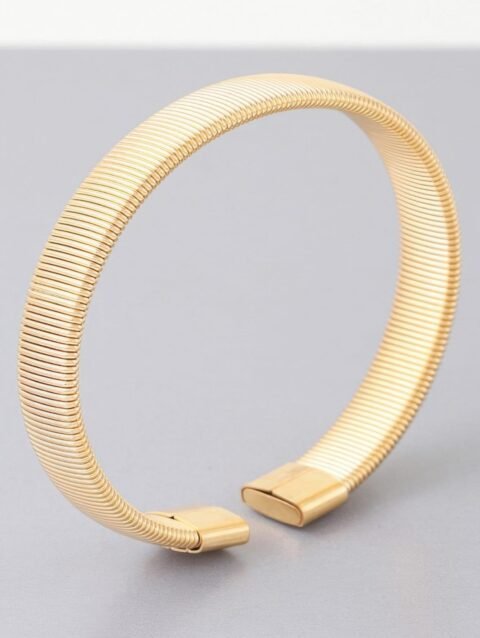 Multi Ribbed Cuff Bracelet