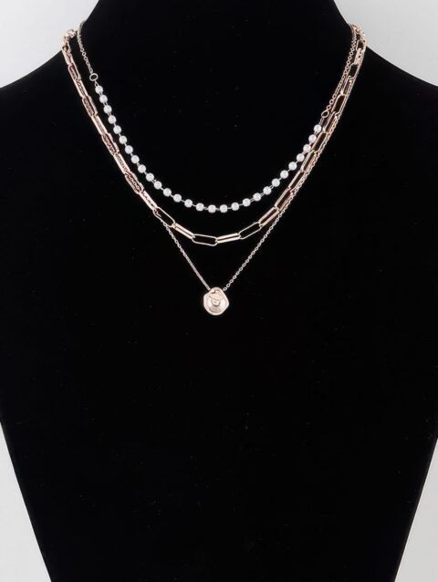 Multi Pendant Link Chain Necklace