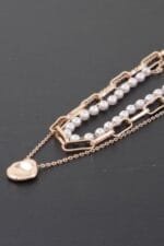 Multi Pendant Link Chain Necklace