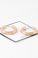 Shiny Modern Hoop Earrings