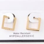 Shiny Cubic Hoop Earrings