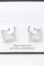 Shiny Cubic Hoop Earrings