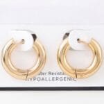 Bulky Shiny Hoop Earrings