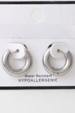 Bulky Shiny Hoop Earrings