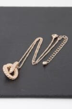 Braided Interweave Pendant Necklace