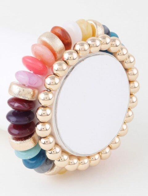 Multi Marble Beaded Bracelet