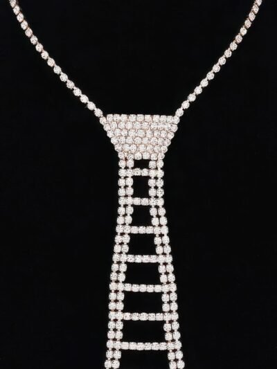 Rhinestone Necktie Necklace Rhinestone Necktie Necklace