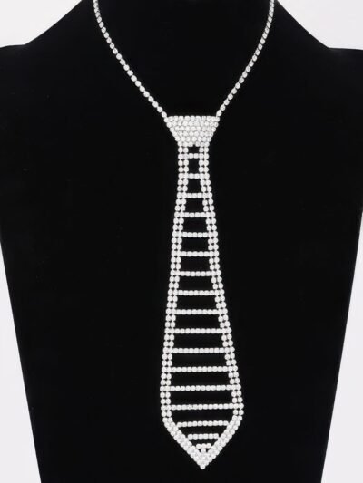 Rhinestone Necktie Necklace Rhinestone Necktie Necklace