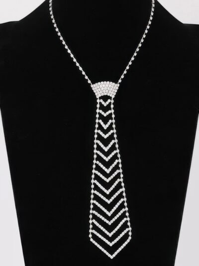 Rhinestone Necktie Necklace Rhinestone Necktie Necklace