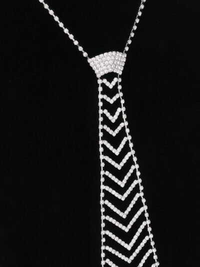 Rhinestone Necktie Necklace Rhinestone Necktie Necklace