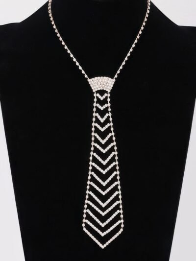 Rhinestone Necktie Necklace Rhinestone Necktie Necklace