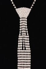 Rhinestone Necktie Necklace