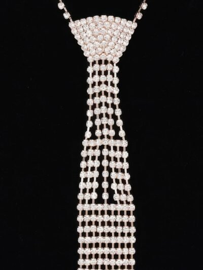Rhinestone Necktie Necklace Rhinestone Necktie Necklace