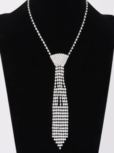 Rhinestone Necktie Necklace Rhinestone Necktie Necklace