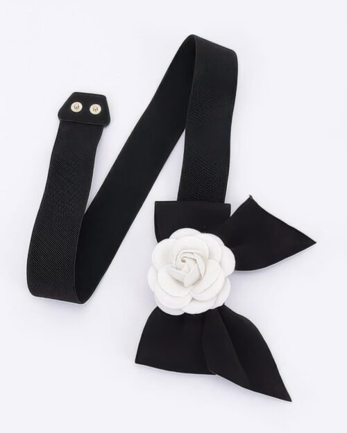 flower ribbon elastic belt