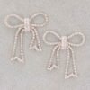 Rhinestone Ribbon Earring