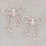 Rhinestone Ribbon Earring