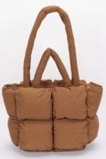 Nylon Quilted Padded Tote Bag