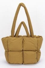 Nylon Quilted Padded Tote Bag