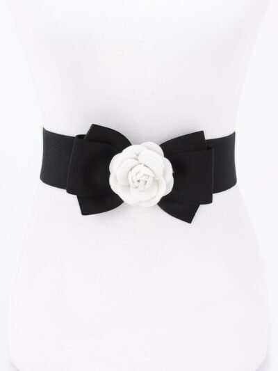 Flower Bow Elastic Belt