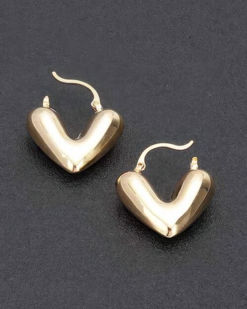 Metal Heart Earrings