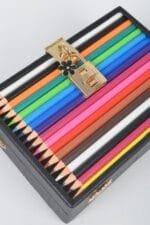 Pencil Case With Key And Lock Clutch