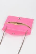 Faux Leather Small Envelope Clutch