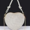 Rhinestone Heart Shape Clutch