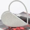 Clear Heart Shaped Bag – Rhinestone Evening Clutch