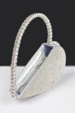 Clear Heart Shaped Bag – Rhinestone Evening Clutch
