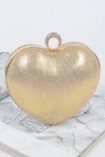 Rhinestone Heart Shape Party Clutch