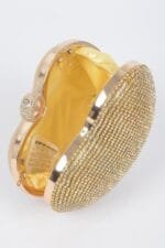 Rhinestone Heart Shape Party Clutch