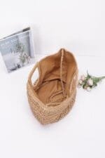 Faux Straw Handmade Handle Bag