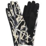 Geometric Multicolor Embroidered Smart Touchgloves