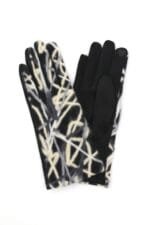 Geometric Multicolor Embroidered Smart Touchgloves