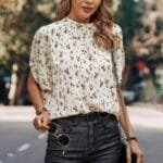 Leopard Open Back Knot Drop Top