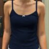 Solid Sleeveless Fit Low Back Tank Tee