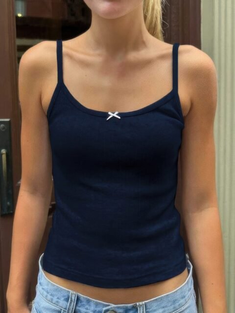 Solid Sleeveless Fit Low Back Tank Tee