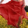 Asymmetry Hem Skirt