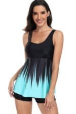 Low Back Solid Two Pieces Ruffle Swimsuits