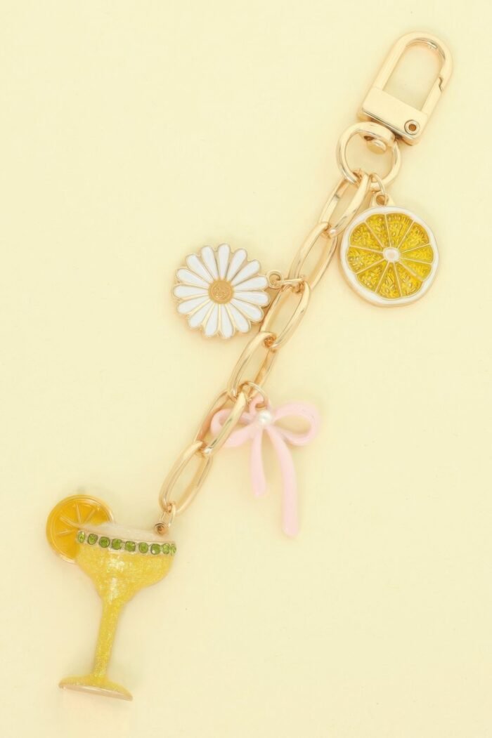 Party Theme Bag Charm Keychain - Image 1