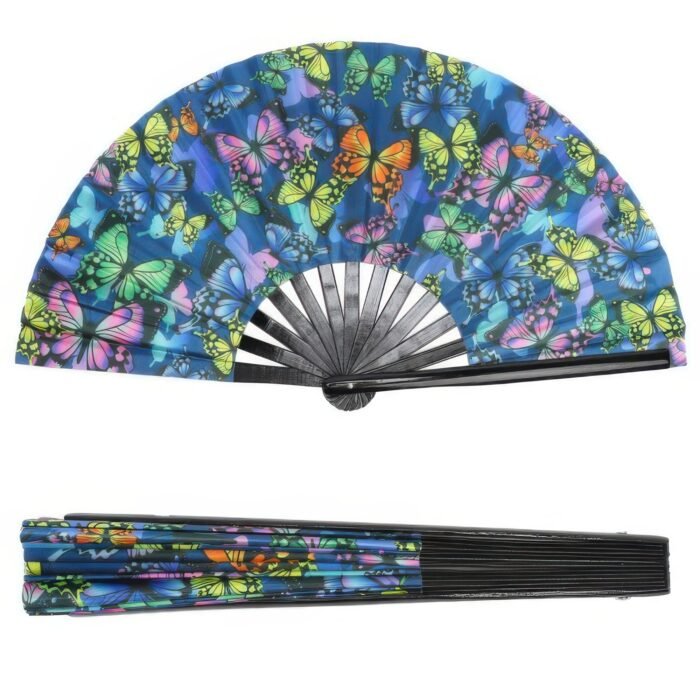 Themed Graphic Print Folding Hand Fan - Image 3