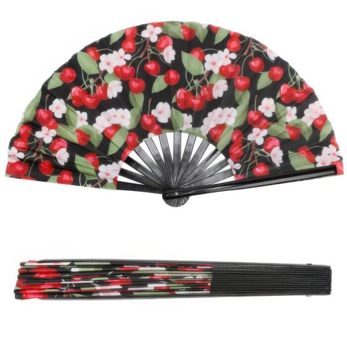 Themed Graphic Print Folding Hand Fan - Image 4