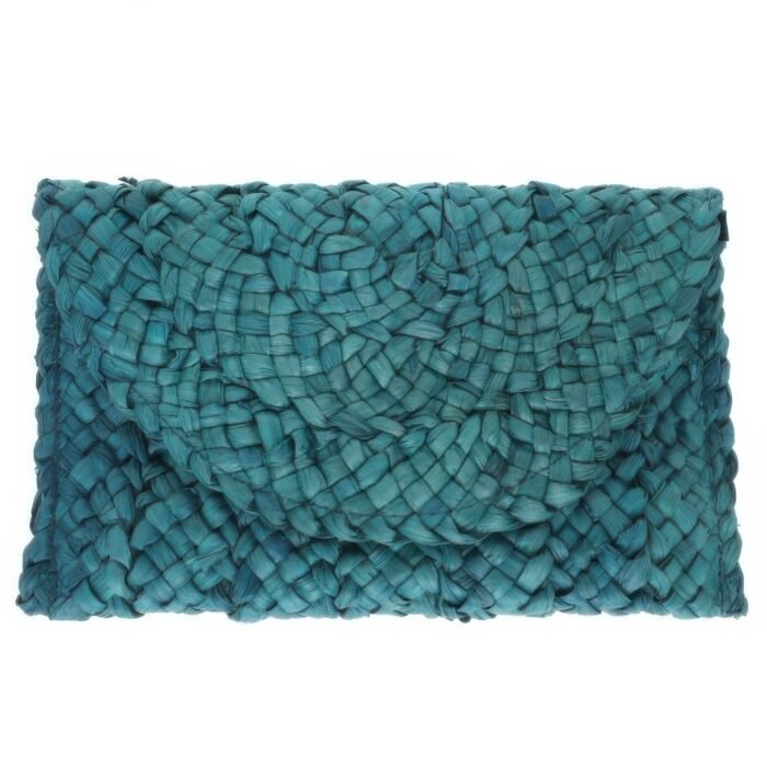 Straw Woven Raffia Clutch Handbag - Image 3