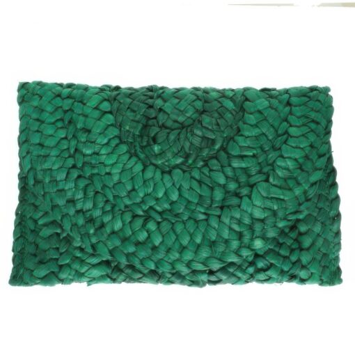 Straw Woven Raffia Clutch Handbag - Image 5